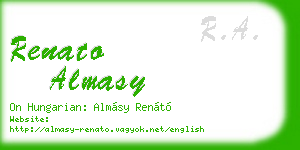 renato almasy business card